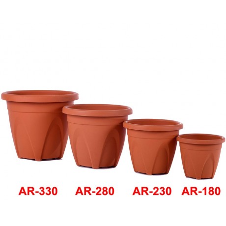 Ø23.0cm x H19.2cm BI-AR-230 Plastic Pot By BABA