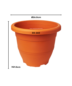 Ø26.0cm x H21.5cm Elegant Series EG-260 Plastic Pot by BABA