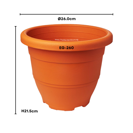 Ø26.0cm x H21.5cm Elegant Series EG-260 Plastic Pot by BABA
