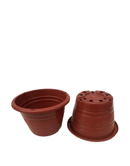 BABA TN-3467-A Flower Design Pot (175mmØ x 110mmH)