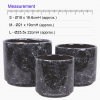 Black Marble Design Ceramic Pot