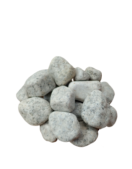 20kg White Granite Pebbles 25-45mm