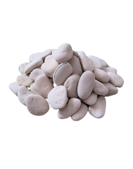 20kg White Flat Pebbles 40-60mm