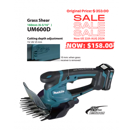 Cordless Grass Shear by Makita UM600DSYEX