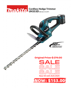 Cordless Hedge Trimmer 12v  by Makita UH353DSA